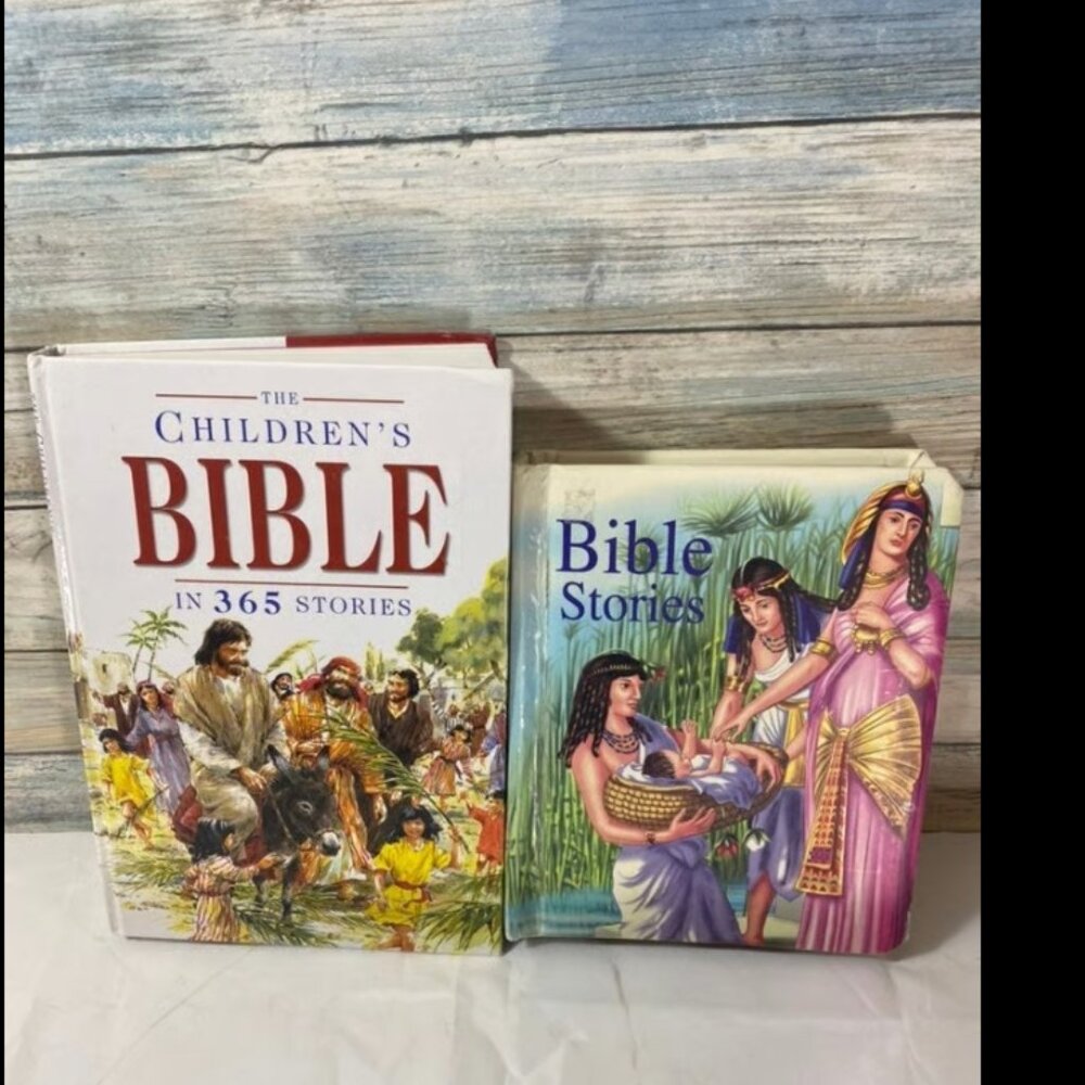 Bundle of children's books "Bible Stories" and "Children's Bible in 365 Stories"